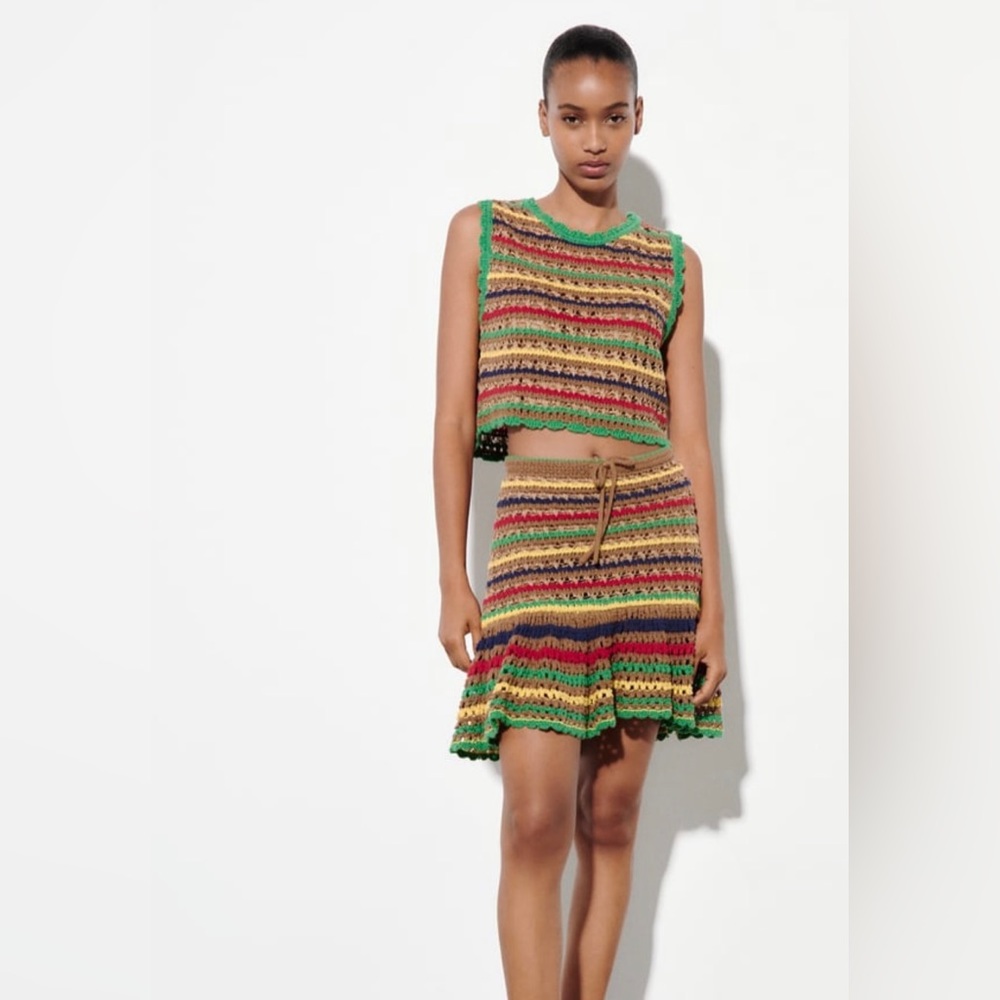 Zara crocheted crop top - Picture 3 of 7